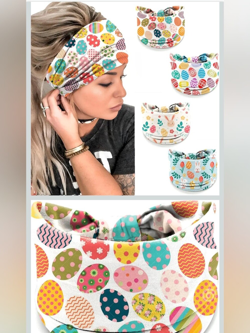 4 Pcs Easter Headbands for Women - NIP